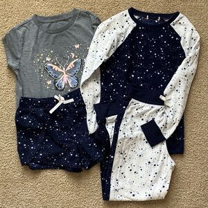 BCBG Girls 4 Piece Pajama Set Size M